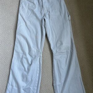 Zara Women’s Light Gray Carpenter Pants. size 2.
